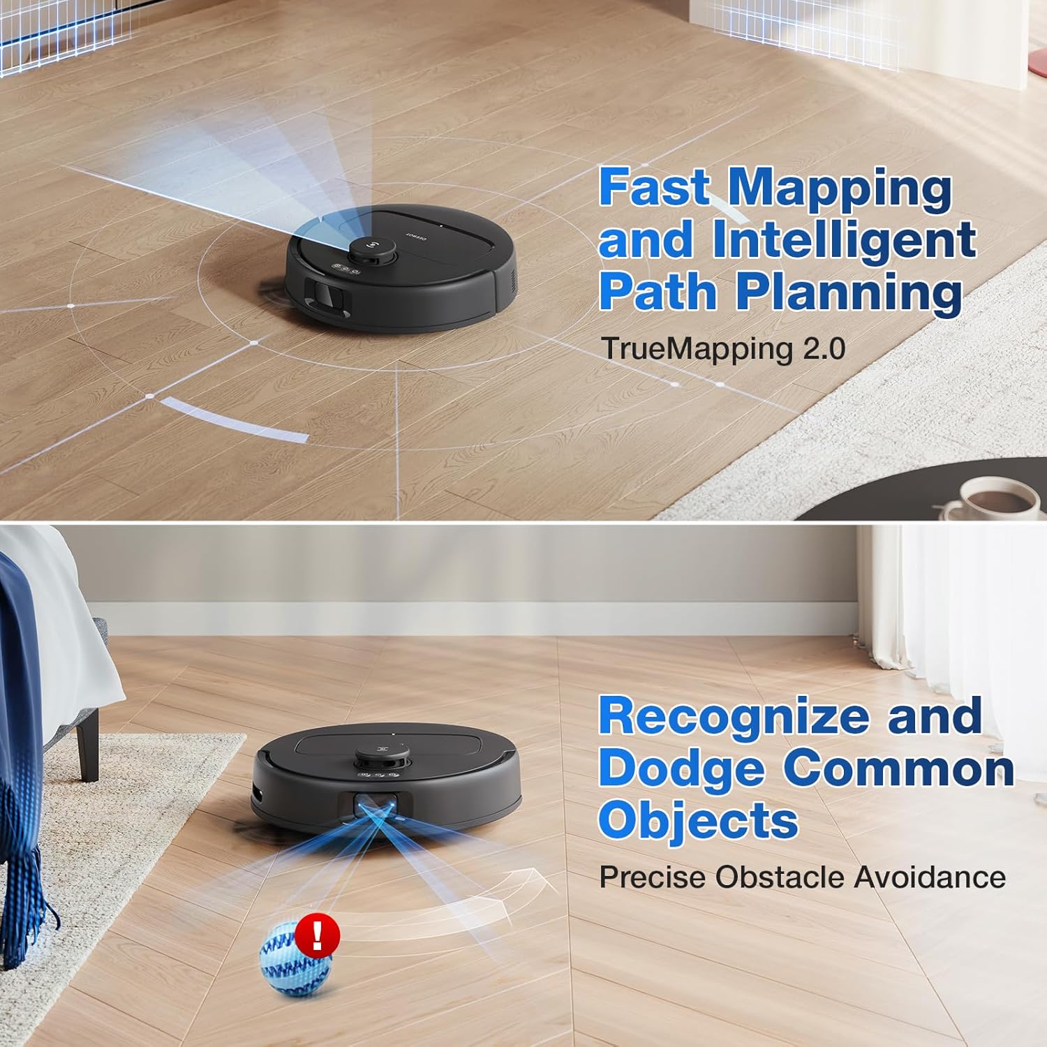 Deep Clean with Power DEEBOT N30 Omni Robot Vacuum and Mop