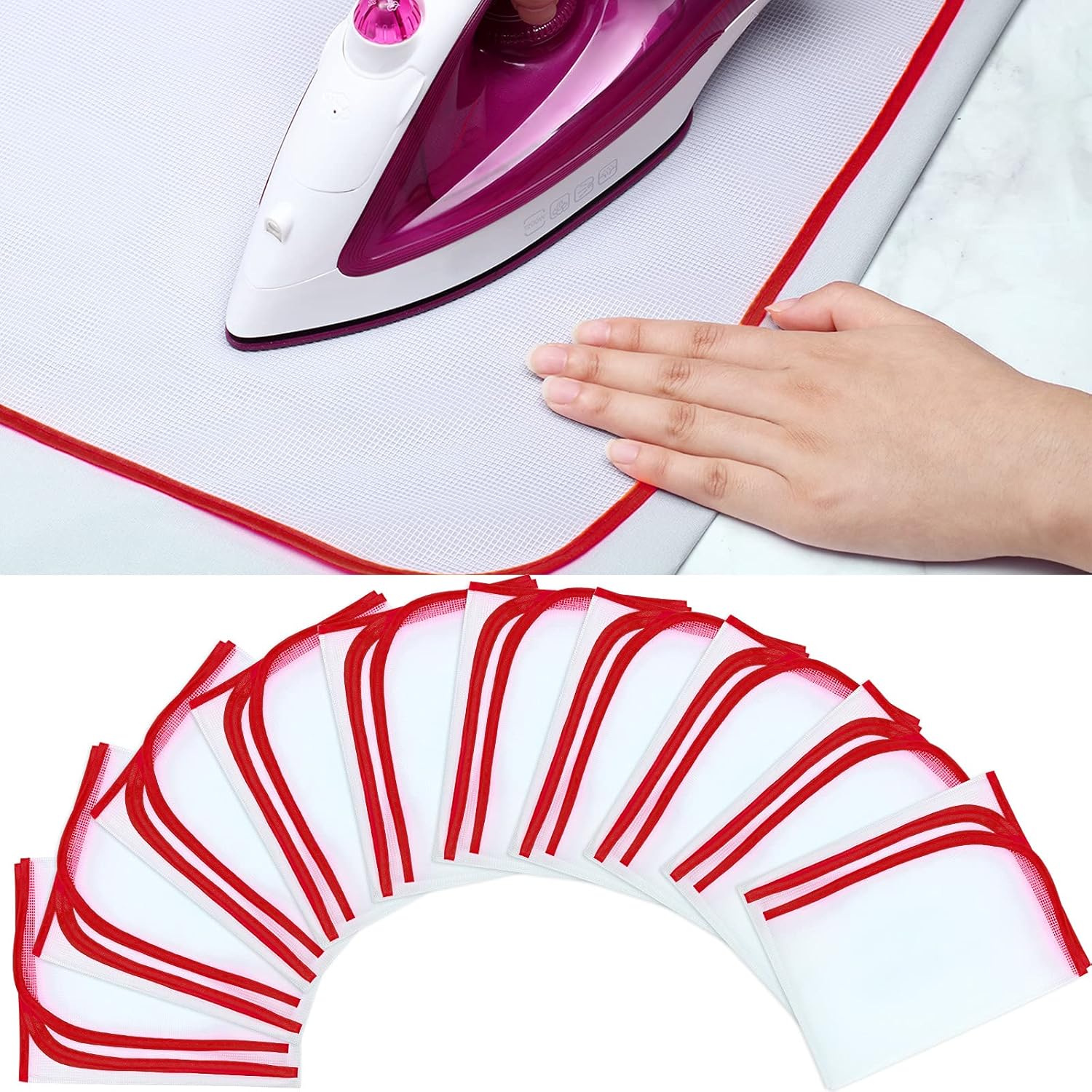 Protective Iron Mesh Pad for Scorch-Saving Ironing