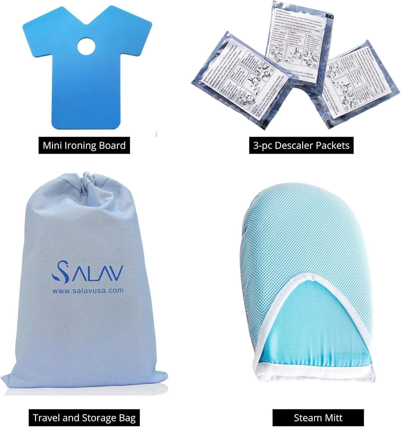 SALAV Heavy Duty Commercial Garment Steamer Set