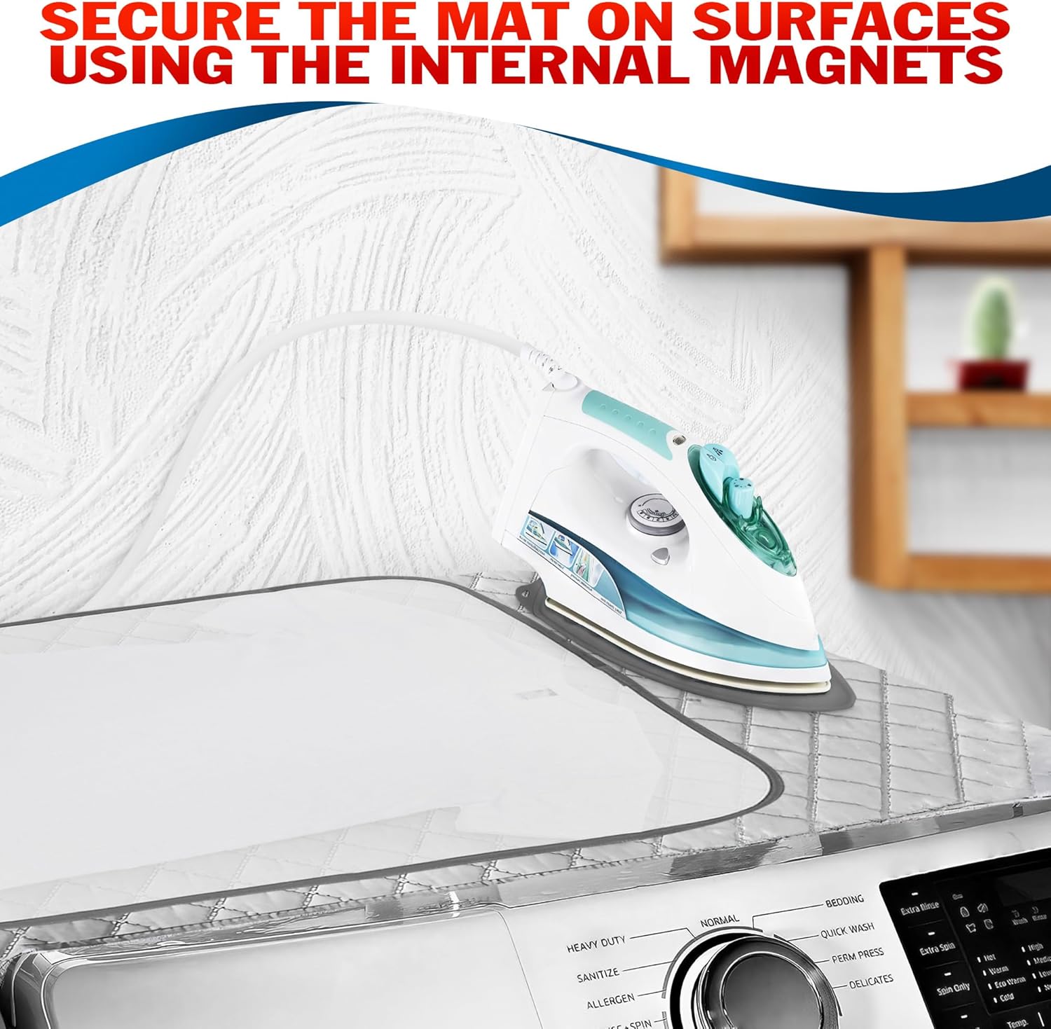 LagartoTable Top Ironing Pad - Portable Durable for Glass Metal Wood Surfaces