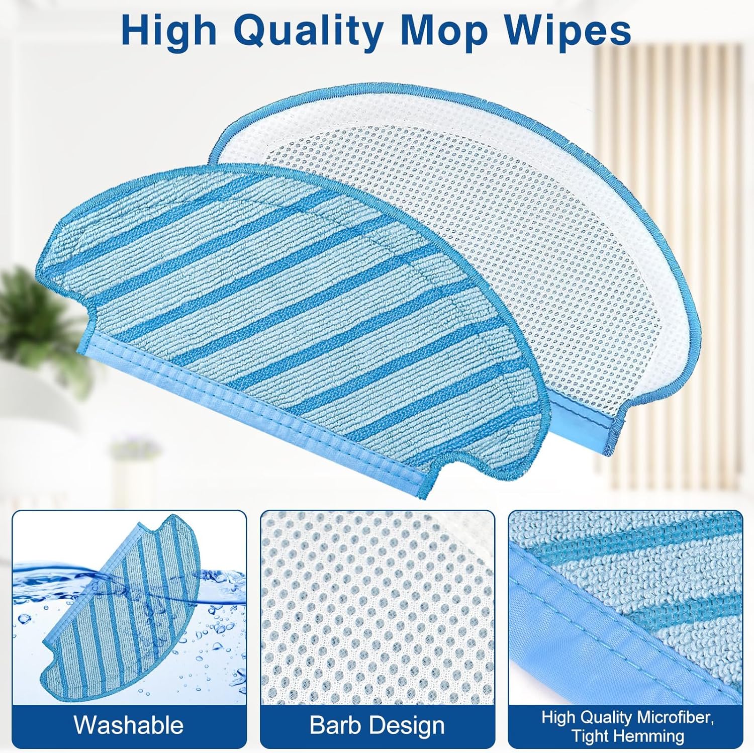 Mop Cloth Set for Ecovacs Deebot Ozmo brushes MPRP