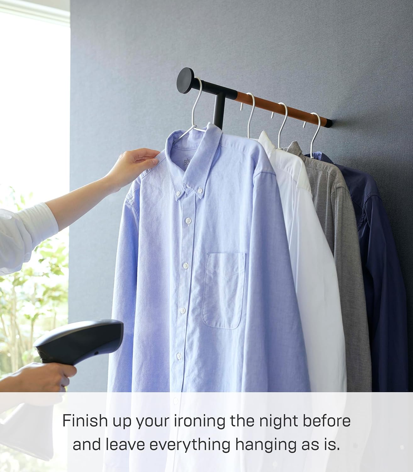 Wall Hanging Steamer Rack for Clothing