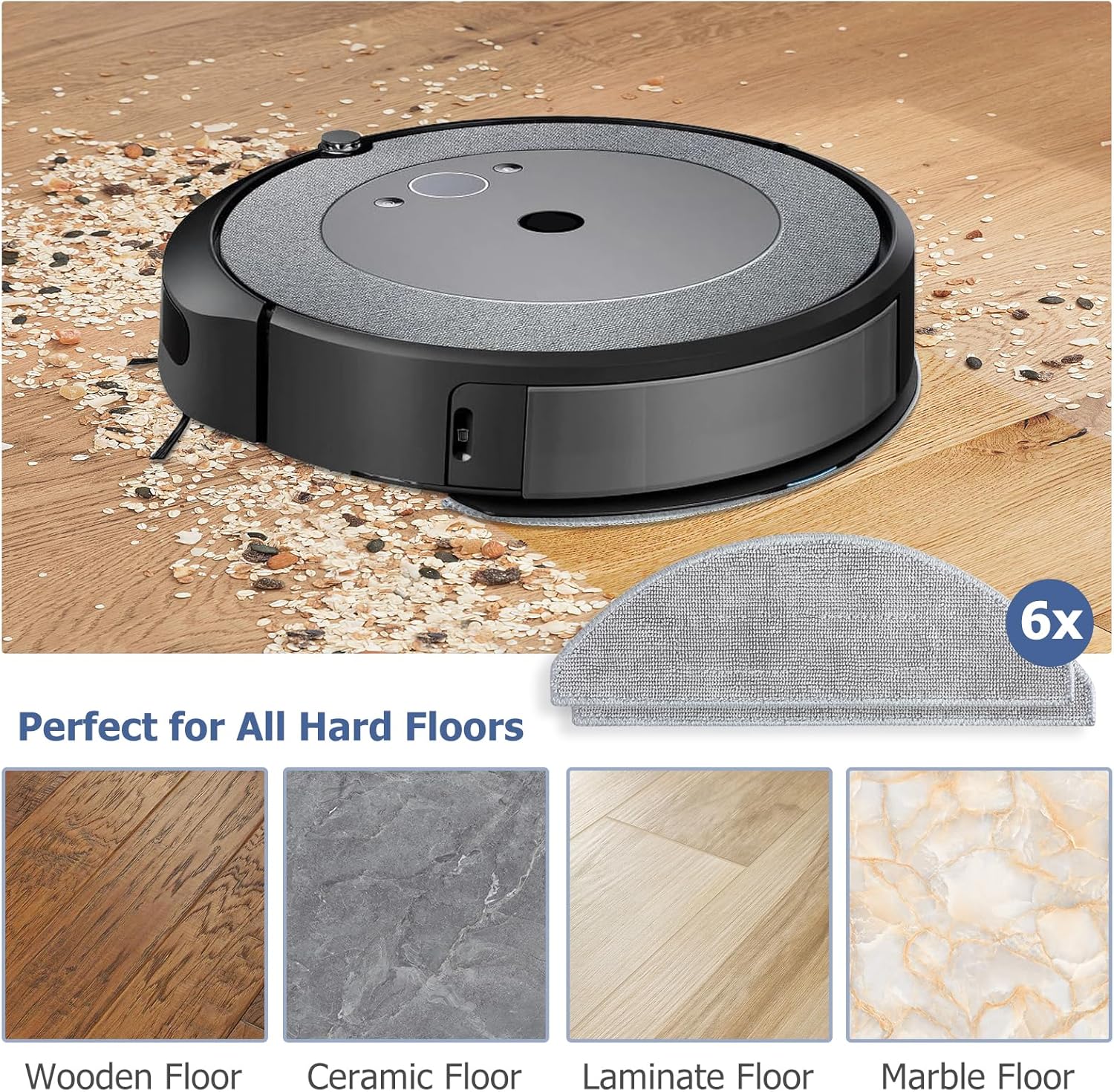 Replacement Mop Pads for iRobot Roomba i5 j5 Series