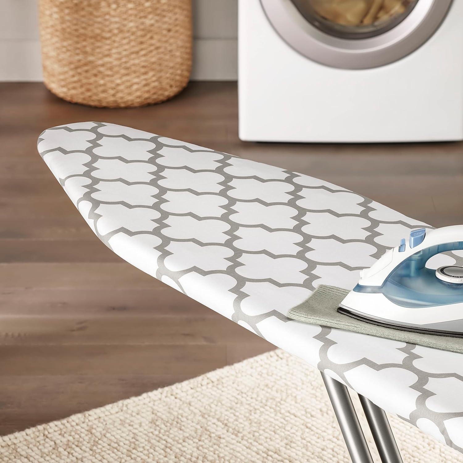 Deluxe Ironing Board Cover Pad Sturdy Scorch-Resistant