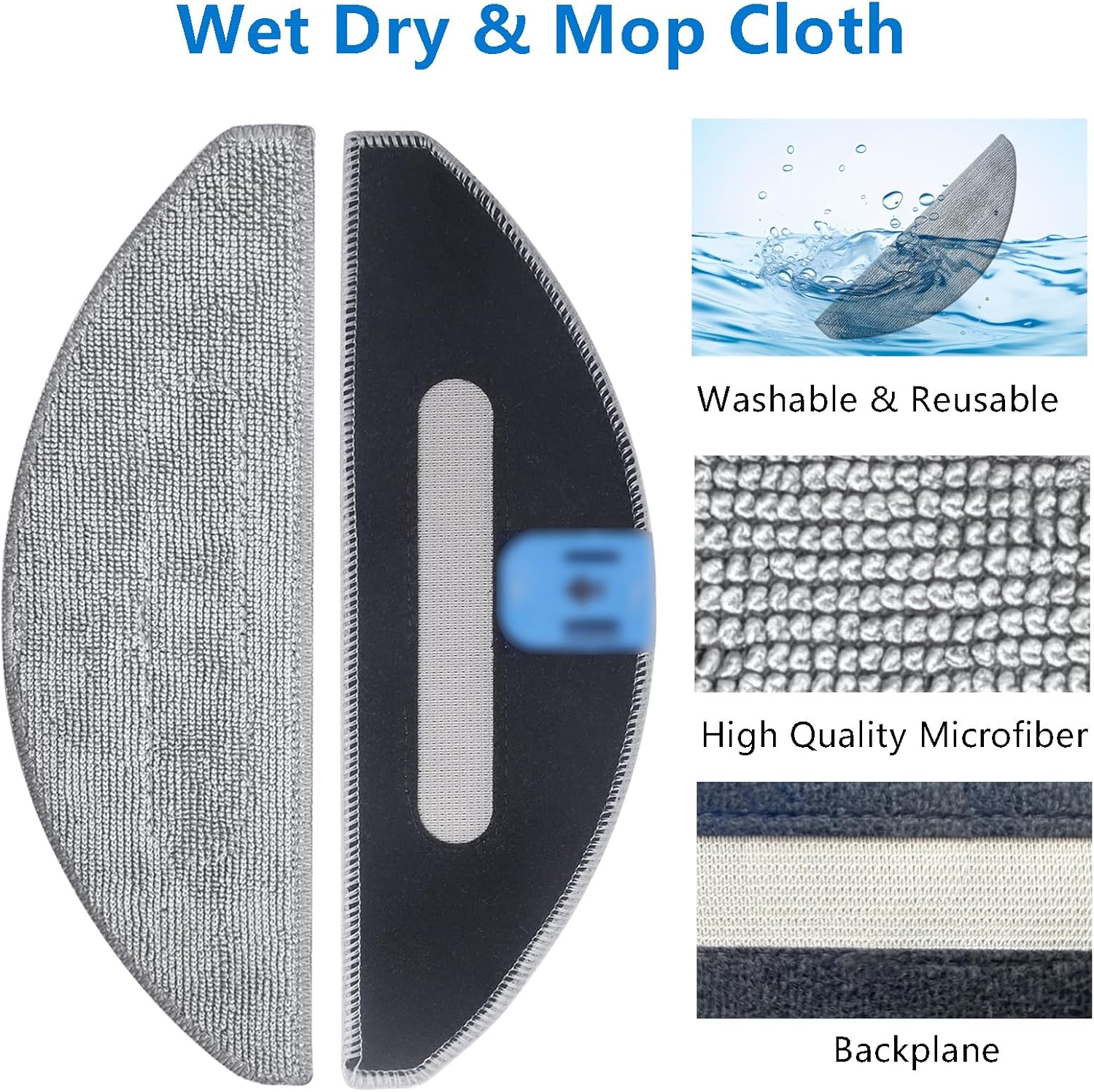 RoboVac Mop Pad Replacement for iRobot Roomba