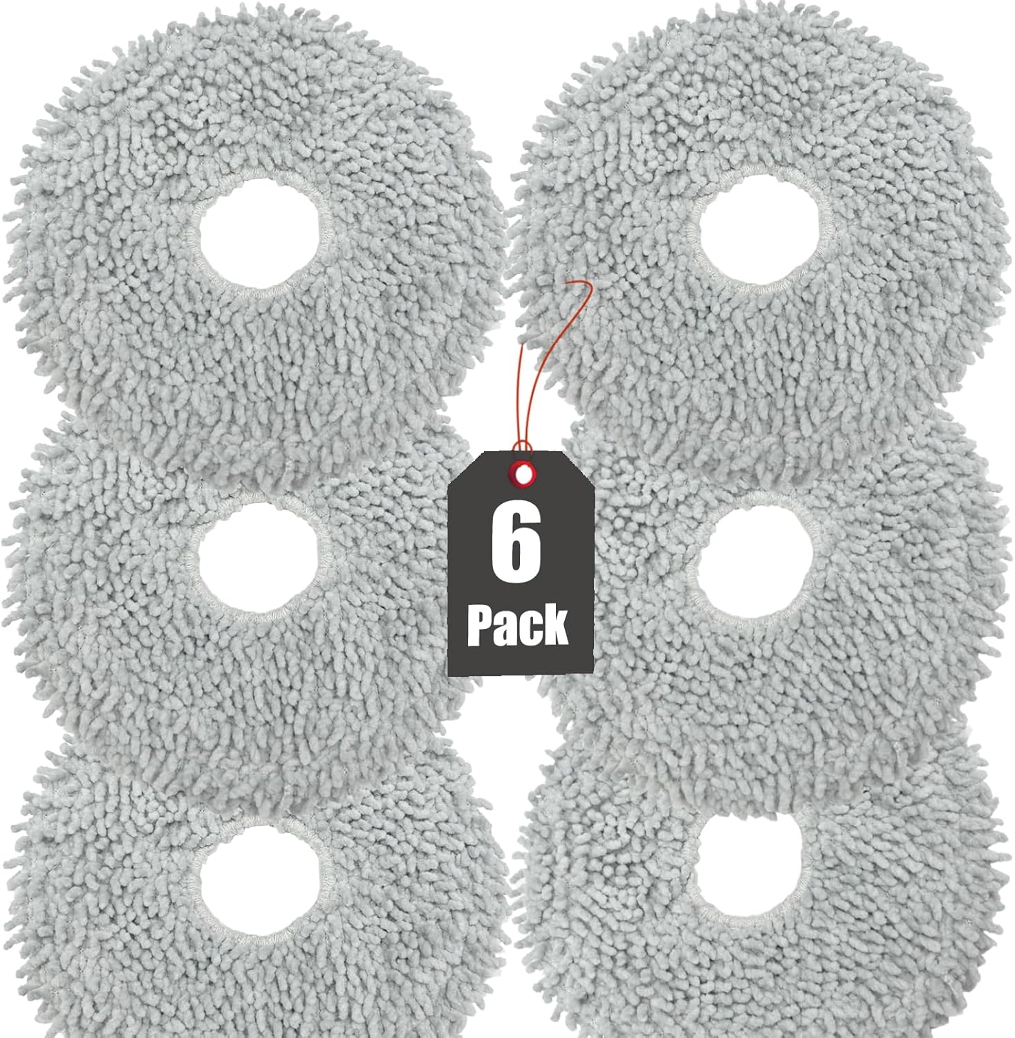 KGC6 Pack Mop Cloth Pads for Robot Vacuum Cleaner