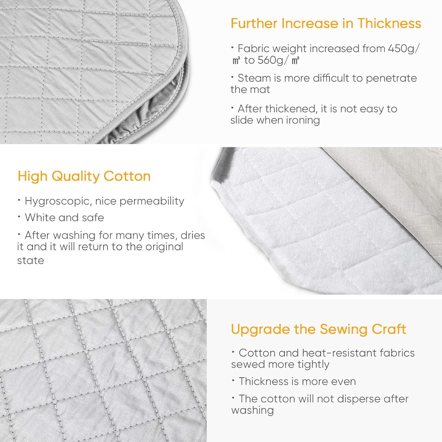 YQMAJIM upgraded ironing mat set
