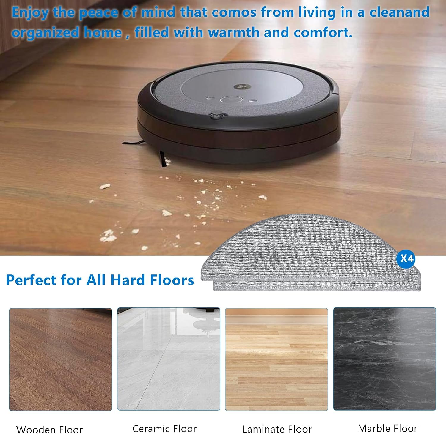 BUXEBUX Replacement Parts for Roomba Combo i3 i5 j5 j5 Plus versions
