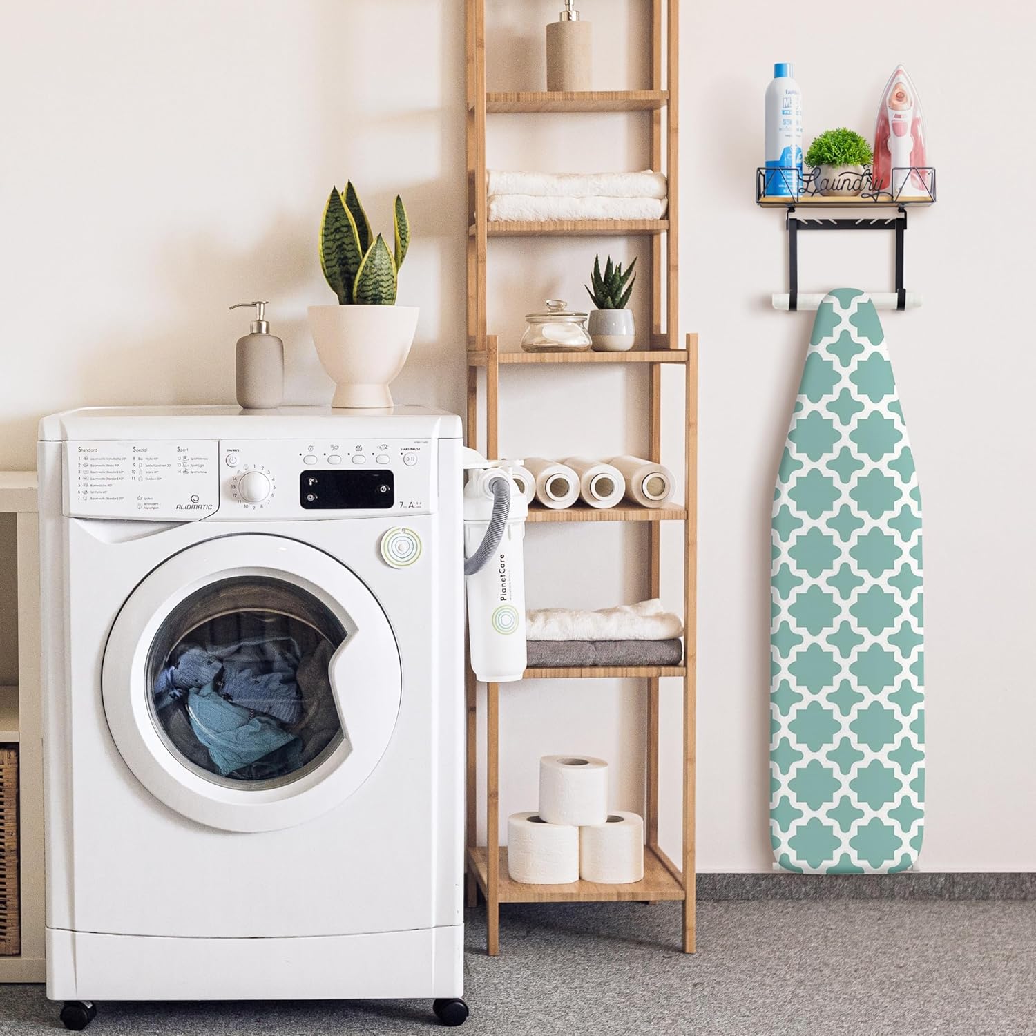 Stylish Ironing Board Holder for Efficient Laundry Storage