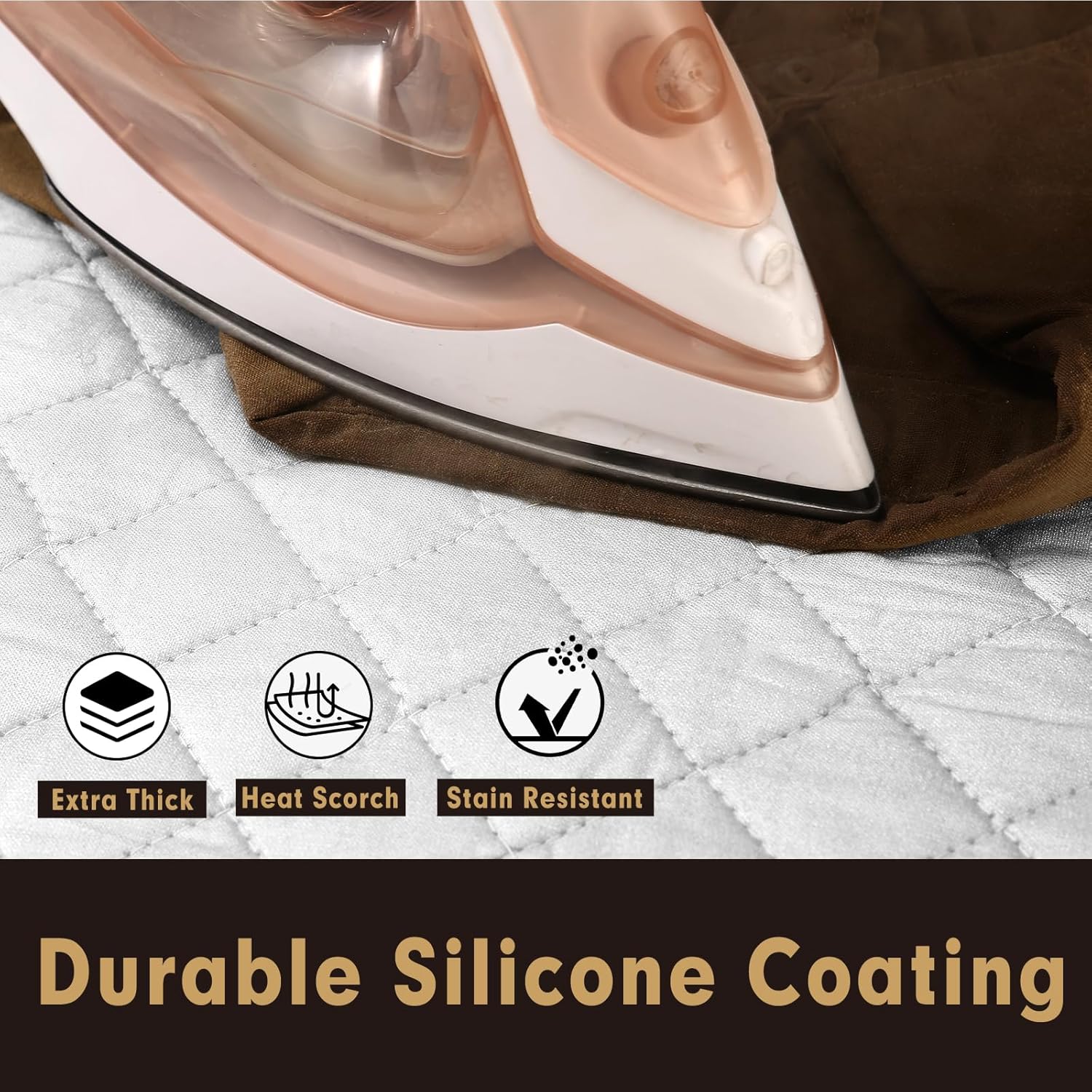 Ironing Mat Pad Magnetic Anti-Stick Design Durable Space Age