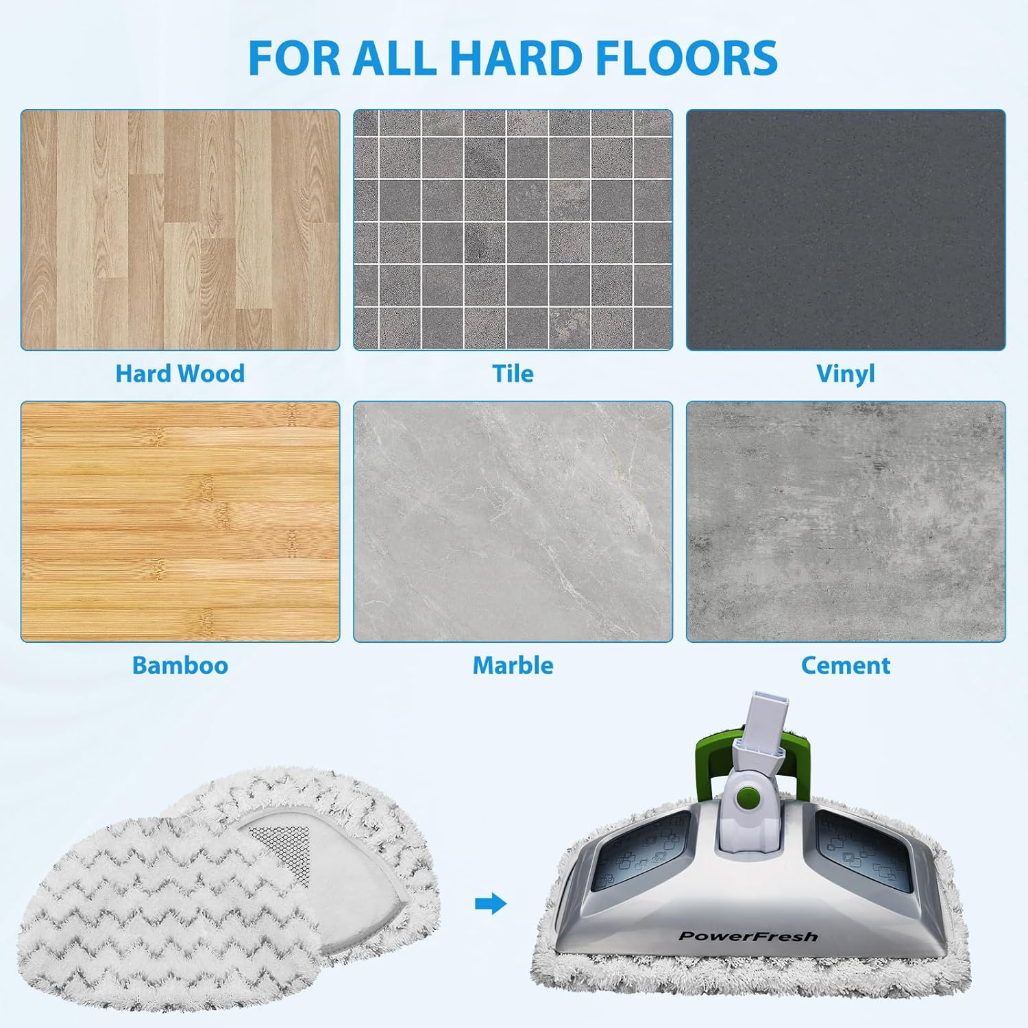 Extolife Steam Mop Replacement Pads for Bissell Powerfresh Series
