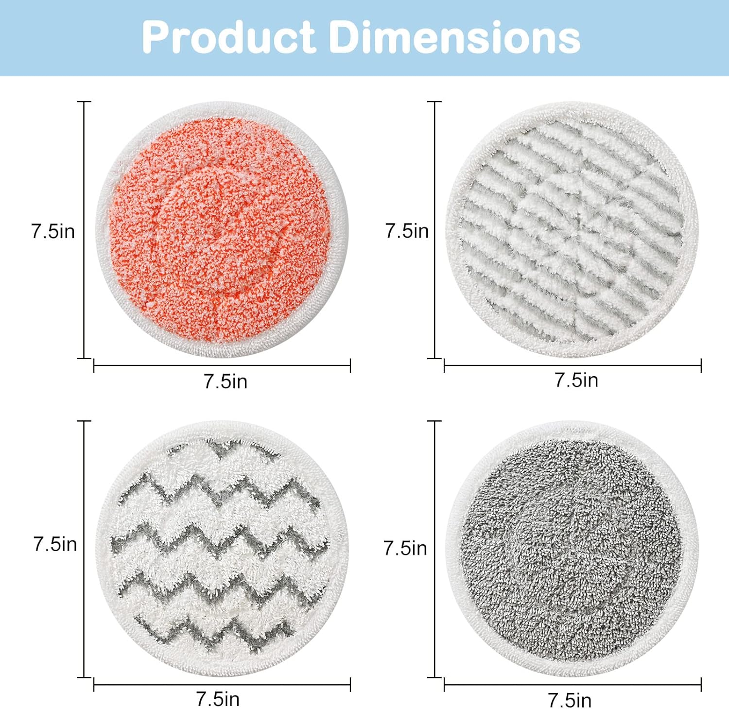 Bvhonwe Shark Steam Mop Pad Replacement 10-Pack