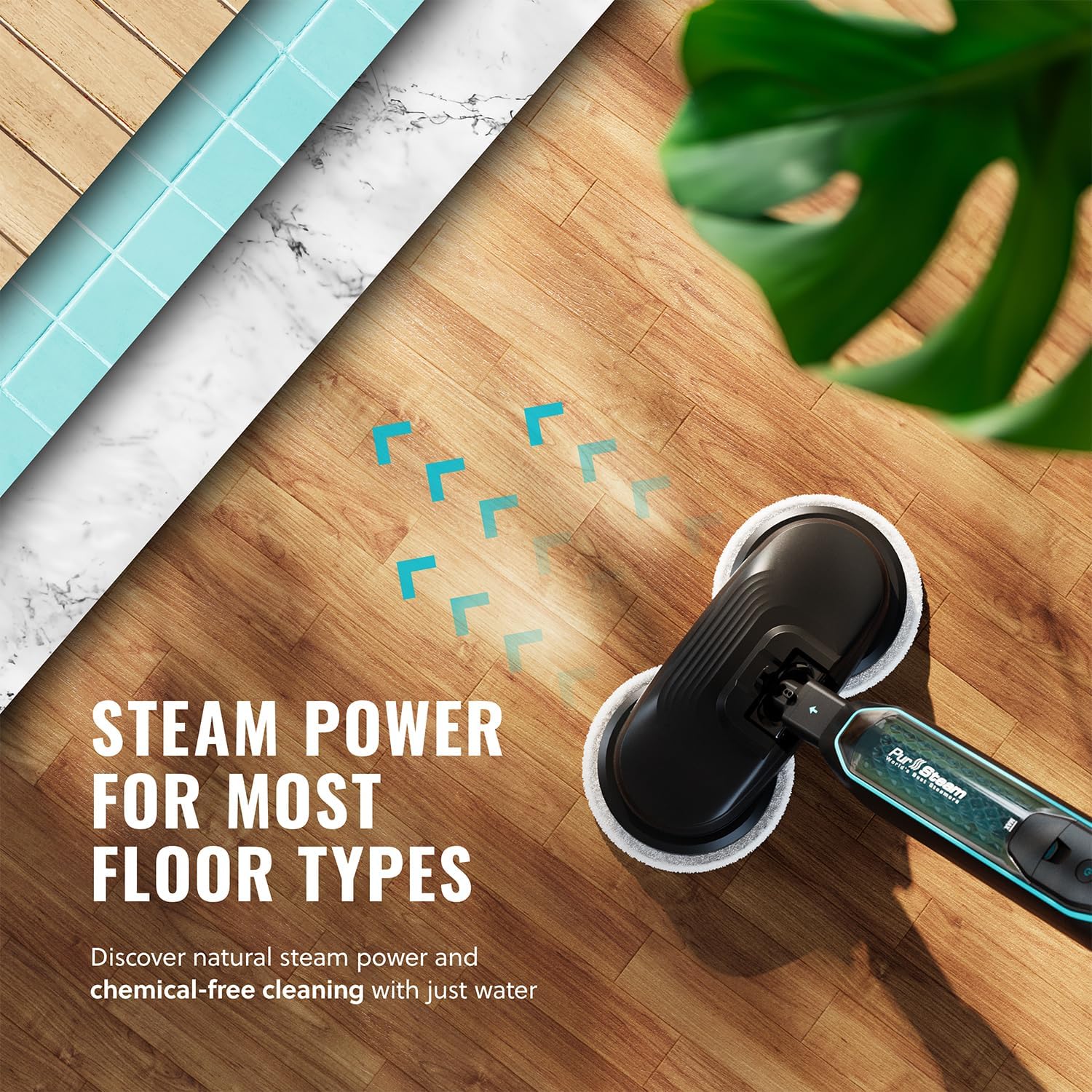 Pursteam Worlds Best Steamers ScrubMaster Steam Mop