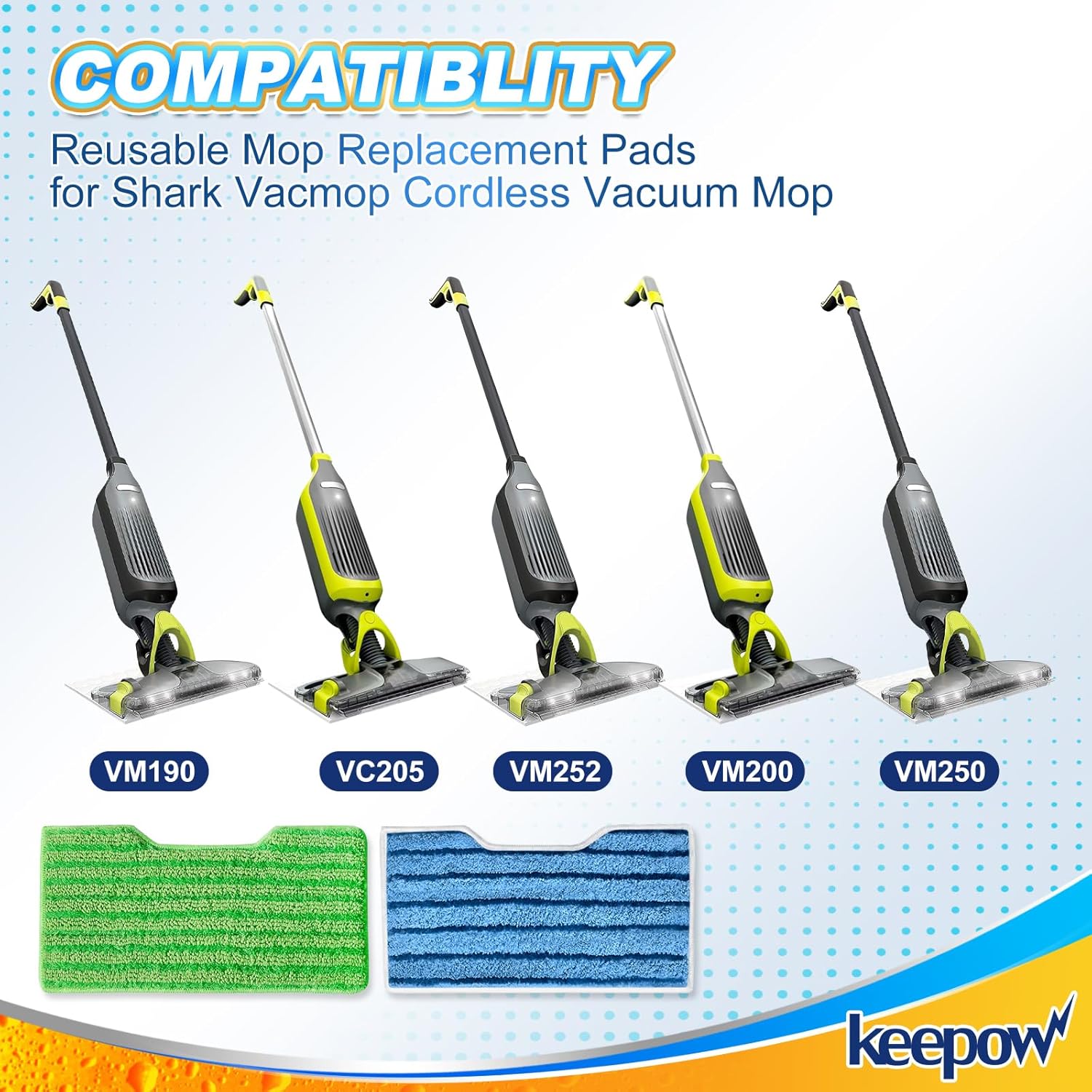 Reusable Shark Vacuum Mop Pads