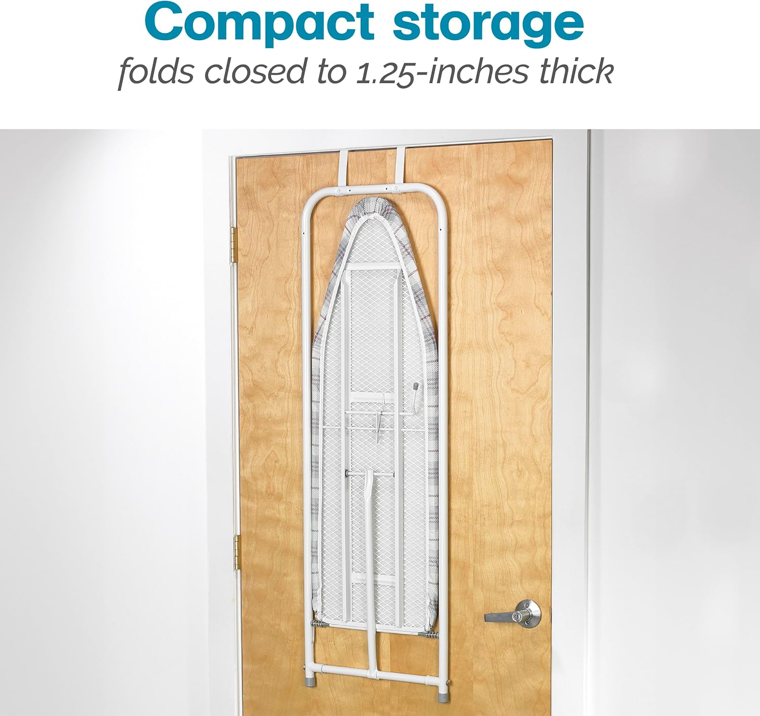 Polder Over-the-Door Ironing Board with Pad Protection