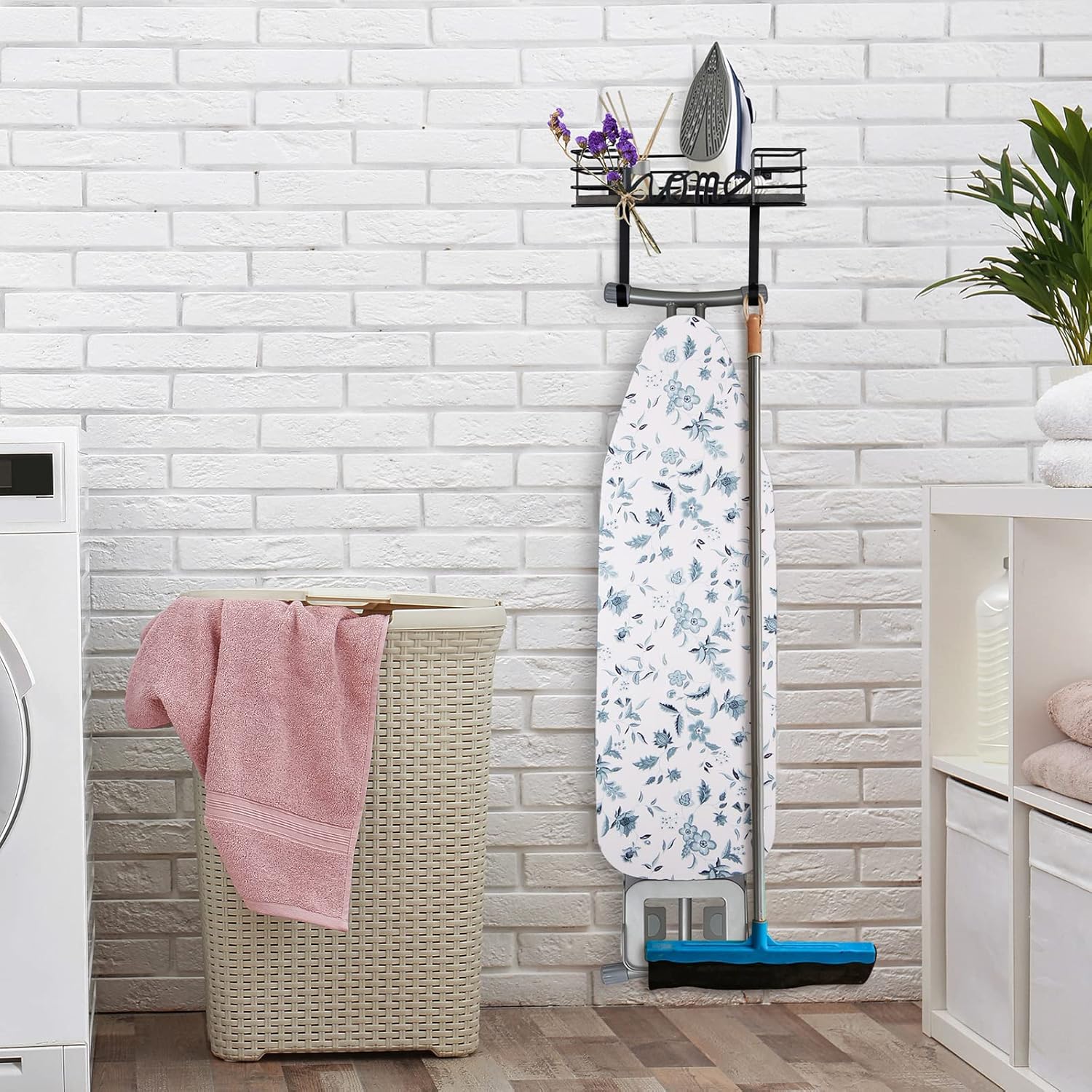 Organize Your Laundry Space Magnetic Ironing Board Hanger