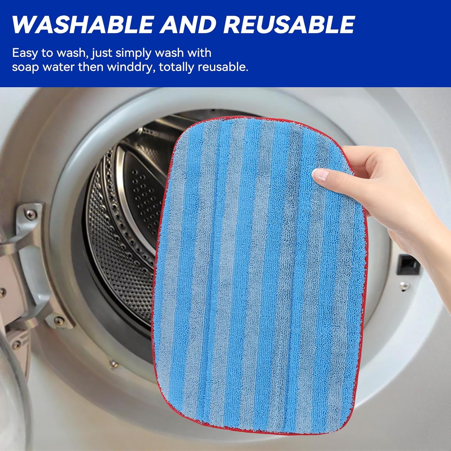 GreeSuit Microfiber Steam Mop Pads Compatible with McCulloch MC1375 MC1385 Steam Cleaners