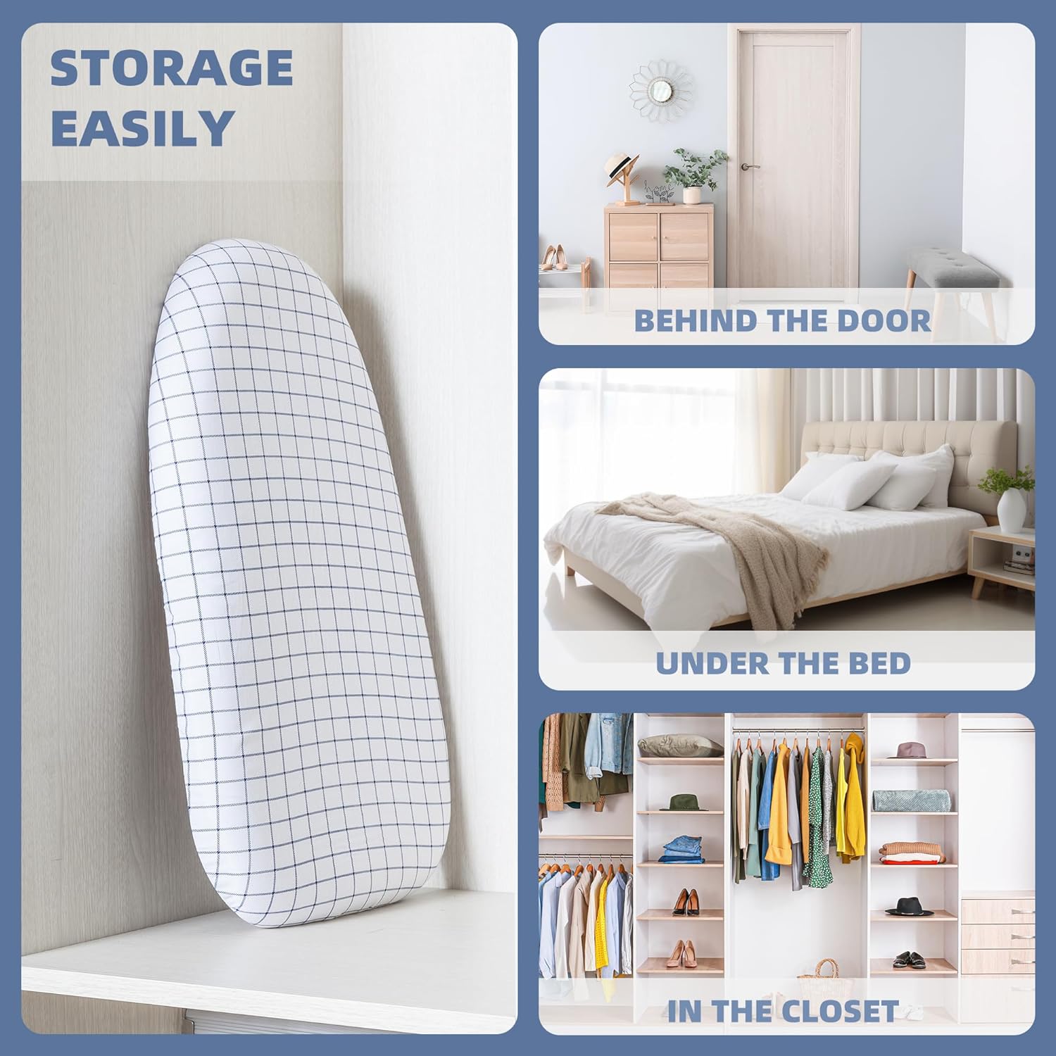 STORAGE MANIAC Compact Folding Ironing Board