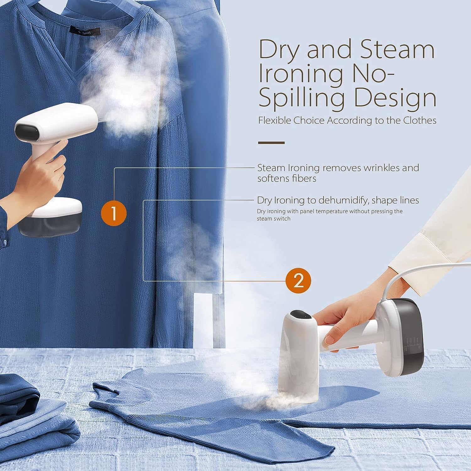 Premium Portable Steam Iron for Clothes