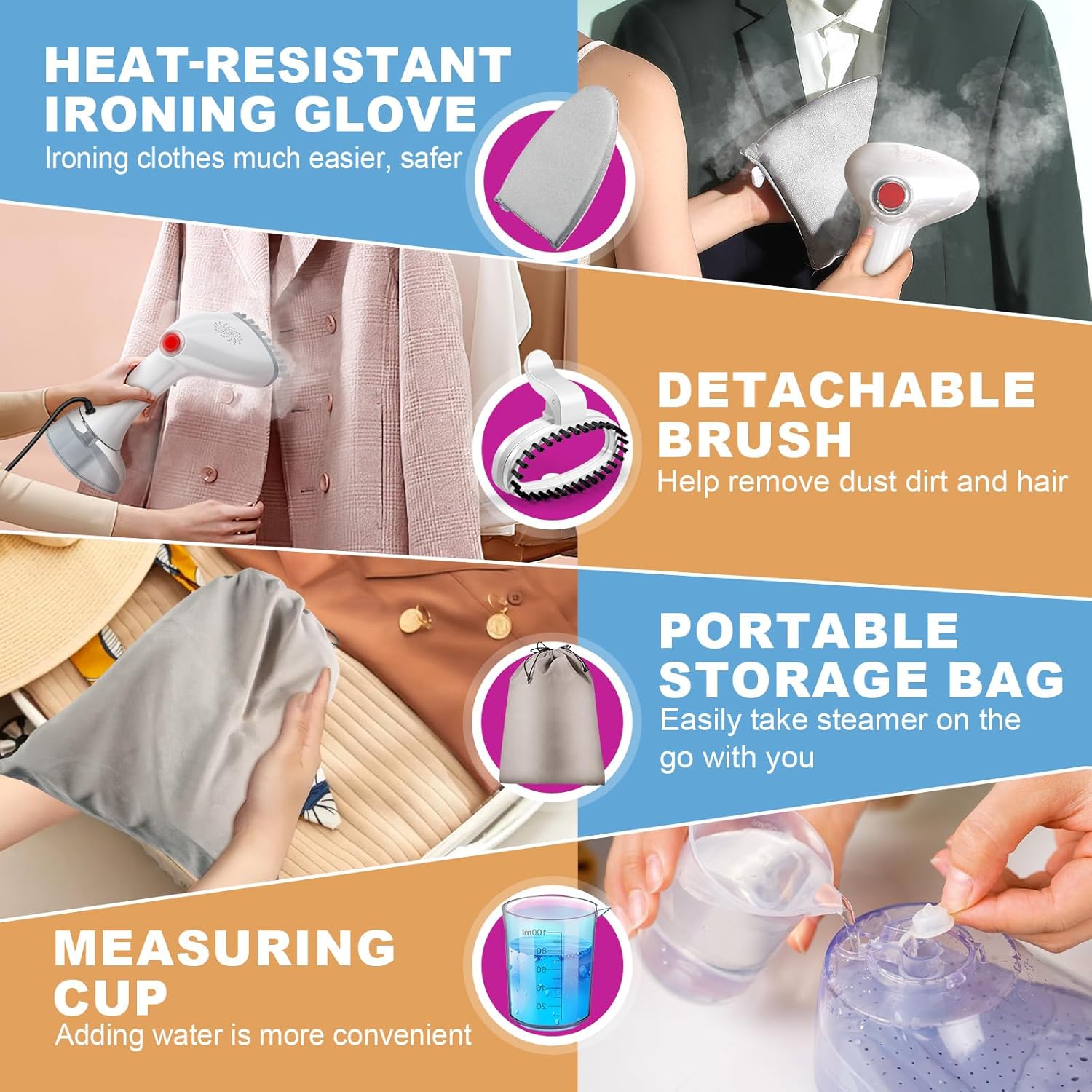 Fast 30S Steamer for Clothes wrinkles Removal Wrinkles Free