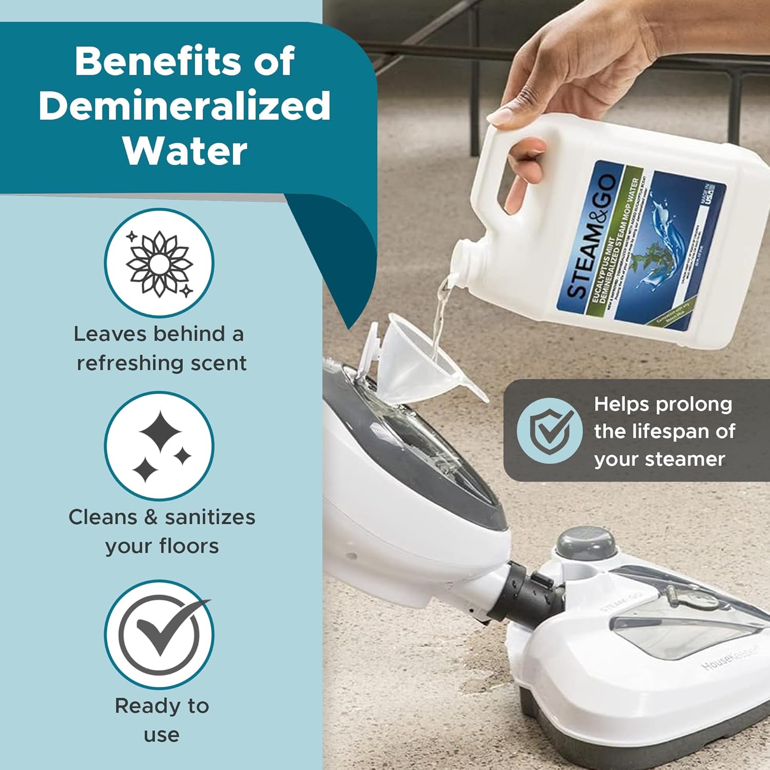 Perfect for Steam Mops Demineralized Water Lemonade Mop Neutralizer