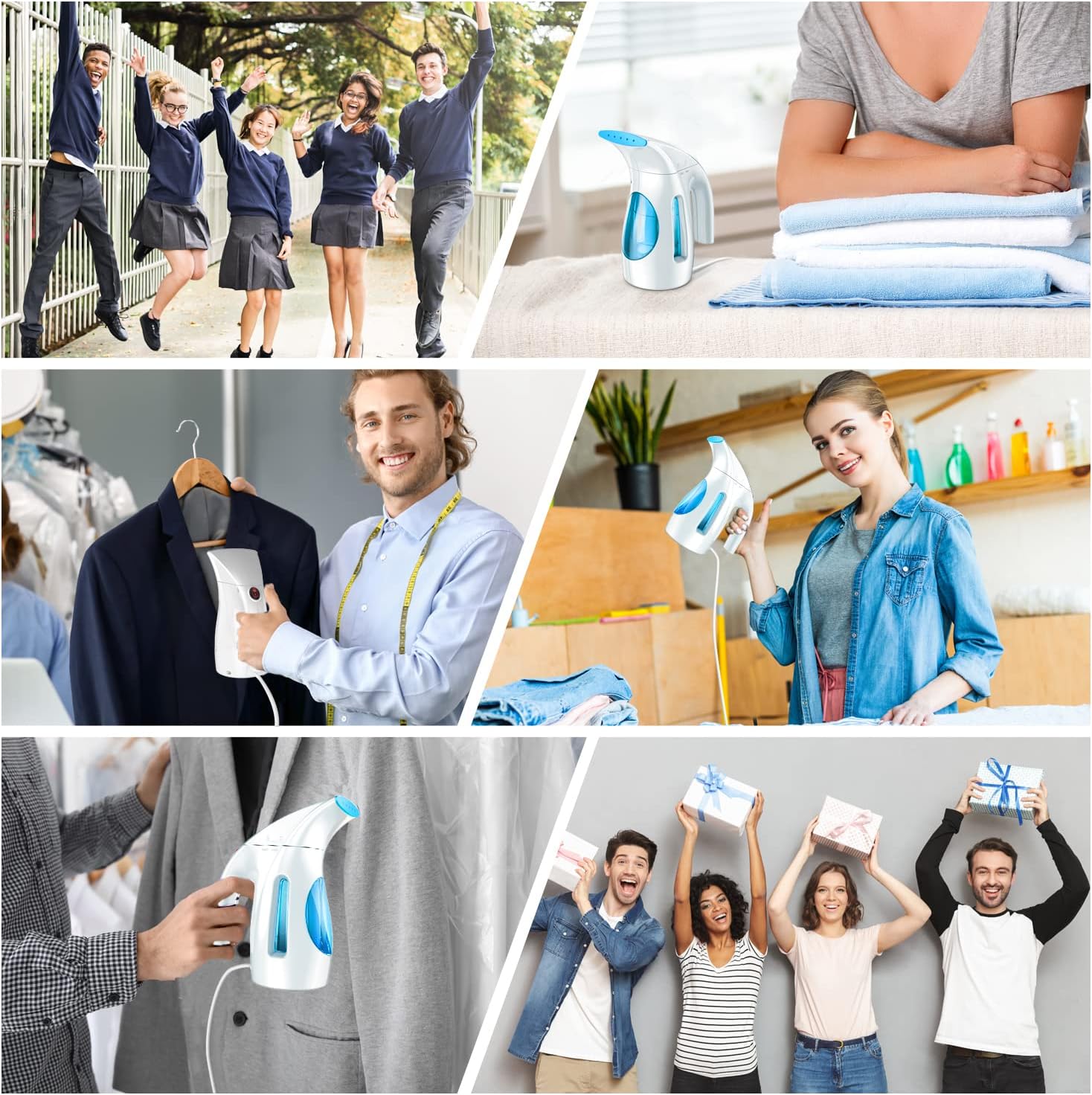 HiLIFE Garment Steamer Reusable Portable 700W 240ml Capacity Travel-Friendly