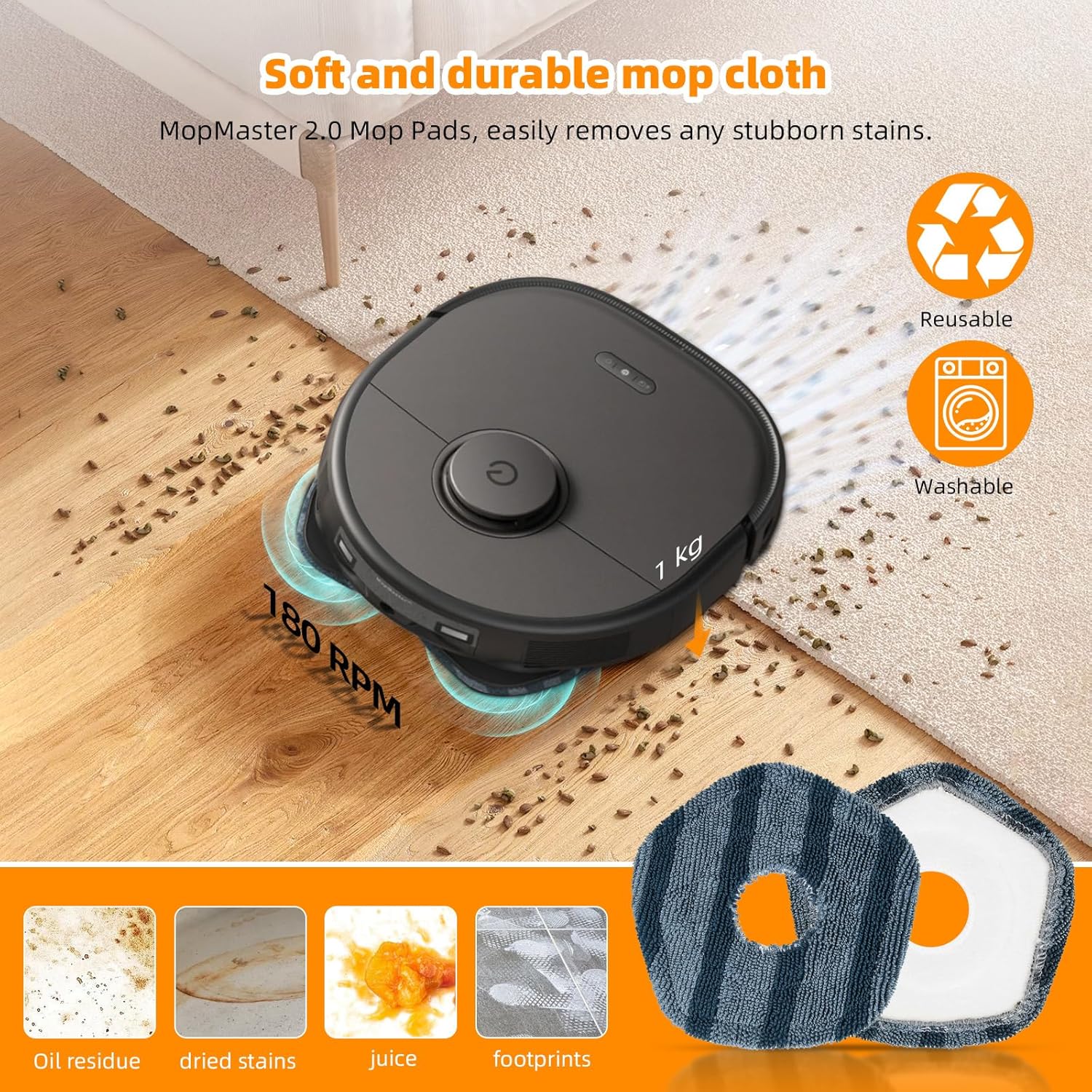 Replacement Accessory Set for Eufy X10 Pro Omni Robot Vacuum