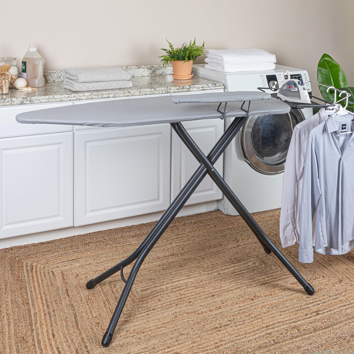 Household Essentials Wide Mega Ironing BoardProfessional-Quality Plus Comfort Convenience