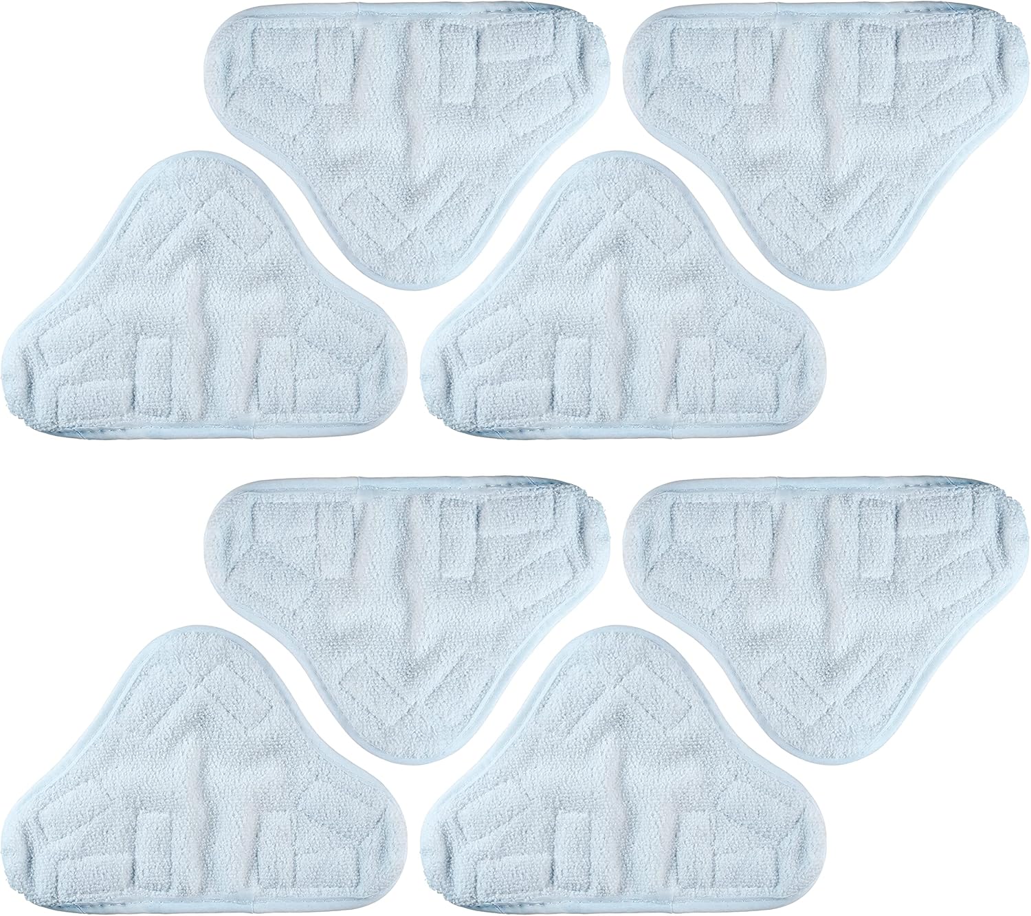 BlueStars 8-Pack H2O X5 Microfiber Steam Mop Pads Replacement Washable Reusable