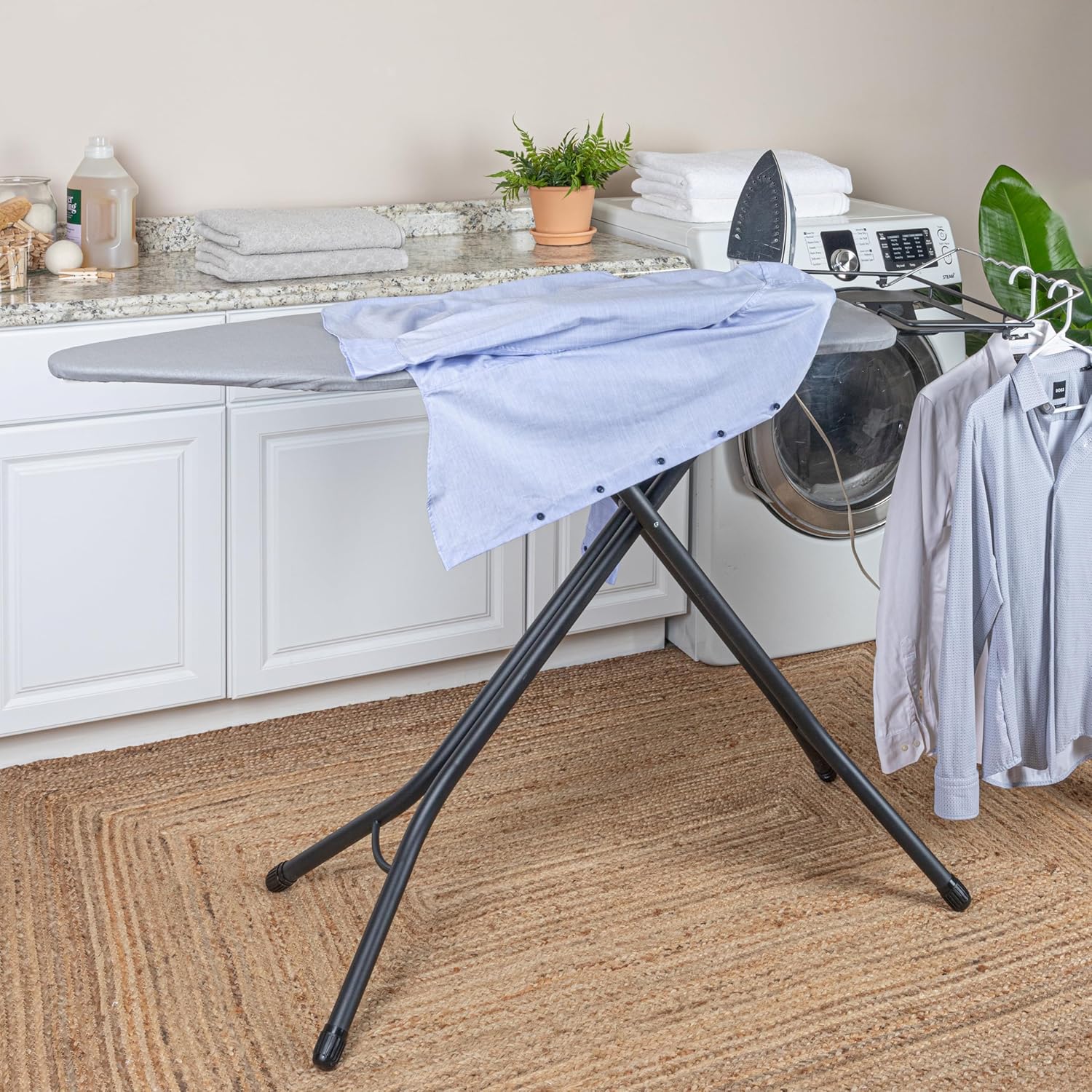 Household Essentials Wide Mega Ironing BoardProfessional-Quality Plus Comfort Convenience