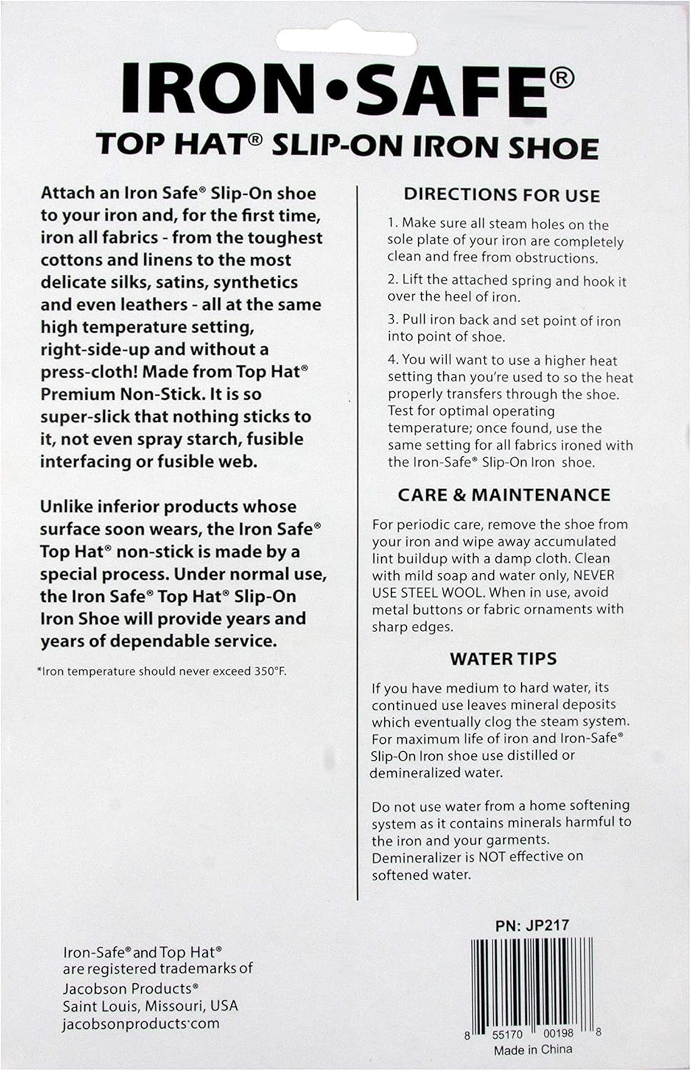 Iron Safe Slip-On Ironing Shoe Protect Your Irons